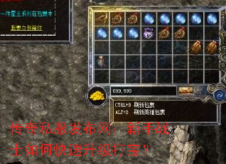 传奇私服发布网:新手战士如何快速升级打宝? 传奇私服发布网:新手战士如何快速升级打宝?