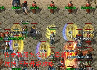传奇私服怎么找?最新防坑技巧与升级攻略一览 传奇私服怎么找?最新防坑技巧与升级攻略一览