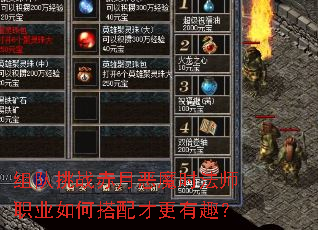 组队挑战赤月恶魔时法师职业如何搭配才更有趣? 组队挑战赤月恶魔时法师职业如何搭配才更有趣?