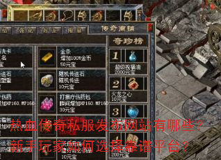 ��Ѫ����˽��������վ����Щ������������ѡ����ƽ̨��