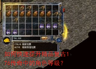 如何快速提升精品复古176传奇中的角色等级? 如何快速提升精品复古176传奇中的角色等级?