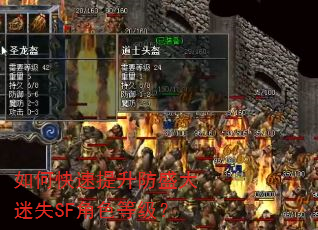 如何快速提升防盛大迷失SF角色等级? 如何快速提升防盛大迷失SF角色等级?
