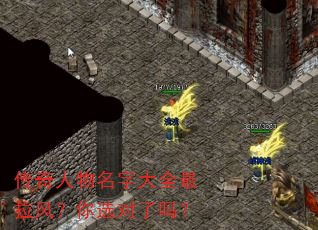 传奇人物名字大全最拉风?你选对了吗? 传奇人物名字大全最拉风?你选对了吗?