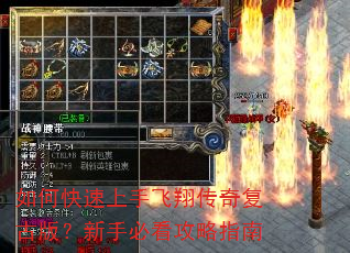 如何快速上手飞翔传奇复古版?新手必看攻略指南 如何快速上手飞翔传奇复古版?新手必看攻略指南